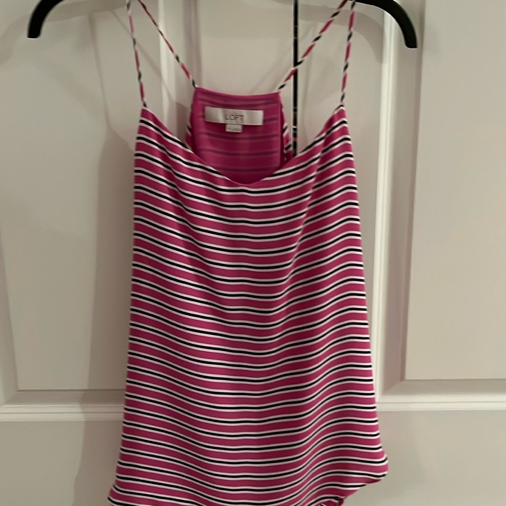Loft spaghetti strap razor back shirt